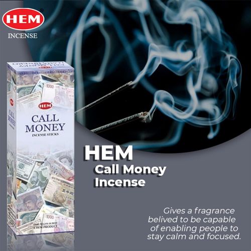  인센스스틱 HEM Call Money Hexa Incense Stick, 6packs X 20 Sticks= 120 Sticks