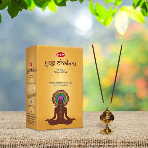  인센스스틱 HEM YOG Chakra Masala Incense Sticks, Pack of 12