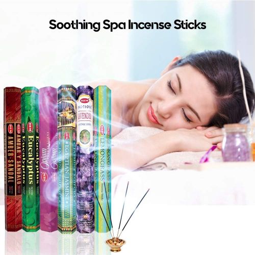  인센스스틱 HEM Incense Sticks Best Sellers 6 Boxes X 20 Grams, Variety Pack, Total 120 Gm Pack Of 2