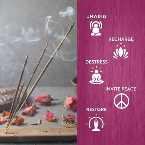  인센스스틱 HEM Strawberry Incense Sticks - Pack of 6 (20 sticks each) - For Meditation and Aromatherapy