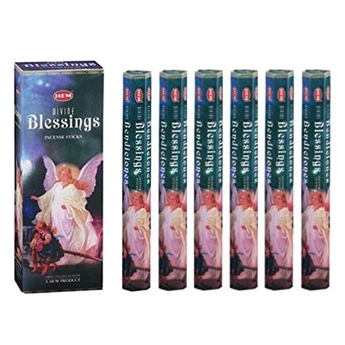  인센스스틱 Divine Blessings - Box of Six 20 Stick Tubes - HEM Incense