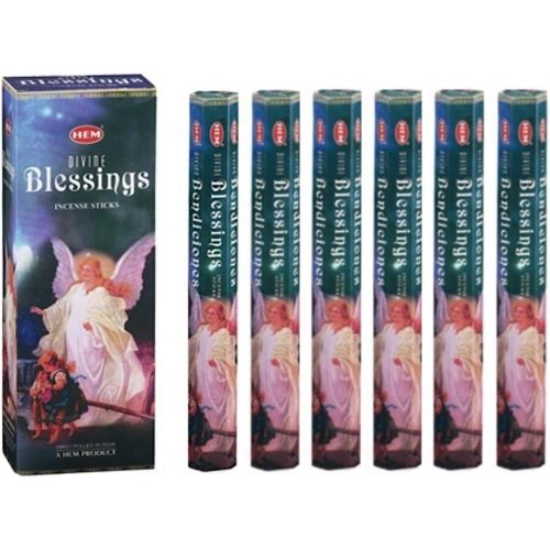  인센스스틱 Divine Blessings - Box of Six 20 Stick Tubes - HEM Incense