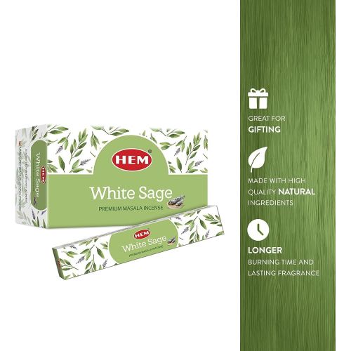  인센스스틱 HEM - White Sage Premium Masala Incense Sticks