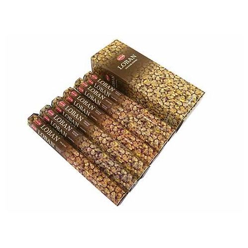  인센스스틱 Loban - Box of Six 20 Stick Tubes, 120 Sticks Total - HEM Incense