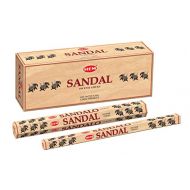 인센스스틱 HEM Sandal Incense Sticks - Pack of 6 - 120 Count - 301g