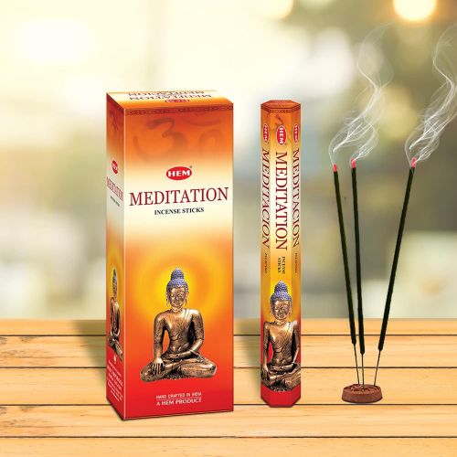  인센스스틱 HEM Meditation Incense Sticks - Pack of 6 - 120 count - 301g