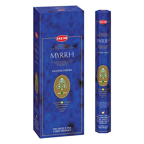  인센스스틱 HEM Myrrh Incense Sticks - Pack of 6 - 120 count - 301g