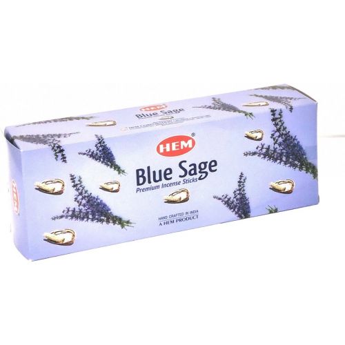  인센스스틱 HEM Blue Sage Incense Bulk 6 x 20 Stick (120 Sticks) by 4QUARTERS&More
