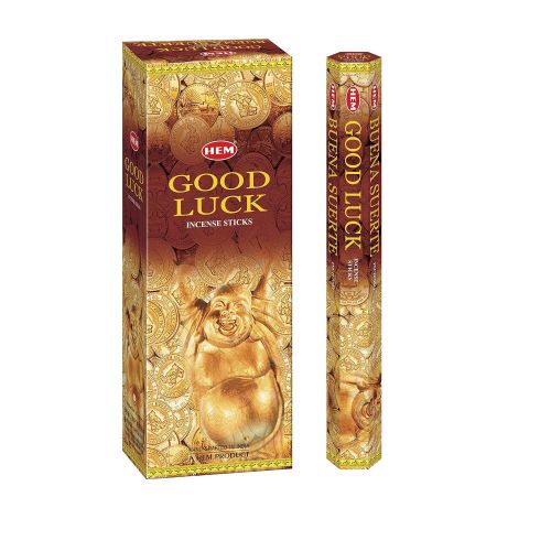  인센스스틱 Good Luck - Box of Six 20 Gram Tubes - HEM Incense