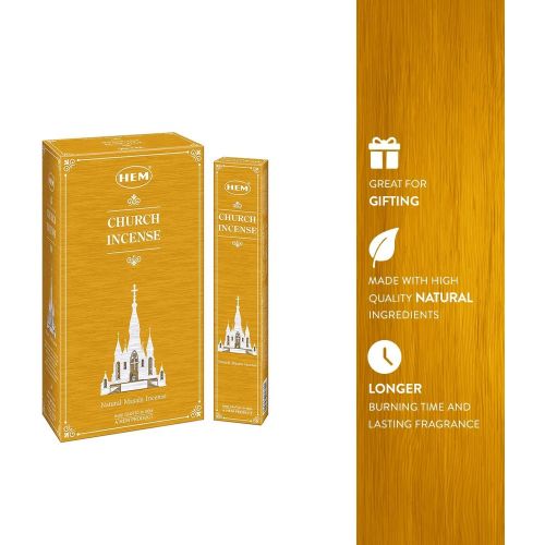  인센스스틱 HEM Catholic Church Masala Incense Sticks Used for Orthodox - Pack of 12 (180g)