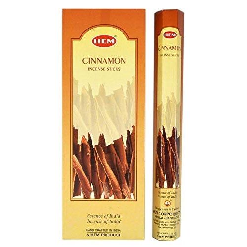  인센스스틱 Hem Cinnamon Incense Hexa Incense Stick, 6packs X 20 Sticks= 120 Sticks