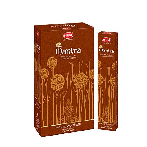  인센스스틱 HEM Mantra Masala Incense Sticks - Masala Agarbatti Sticks - Pack of 12