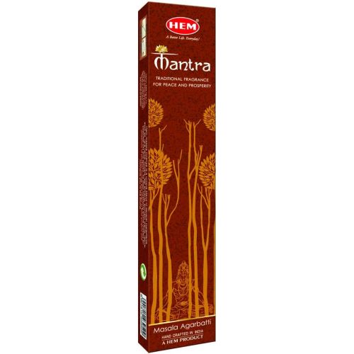  인센스스틱 HEM Mantra Masala Incense Sticks - Masala Agarbatti Sticks - Pack of 12