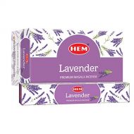 인센스스틱 HEM Lavender Premium Natural Masala Relaxing Incense Sticks - 12 Packets (15g Each)