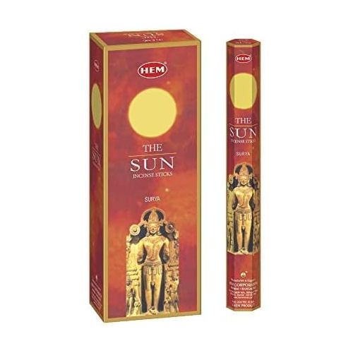 인센스스틱 HEM Sun Incense Sticks - Pack of 6 - 120 Count - 301g