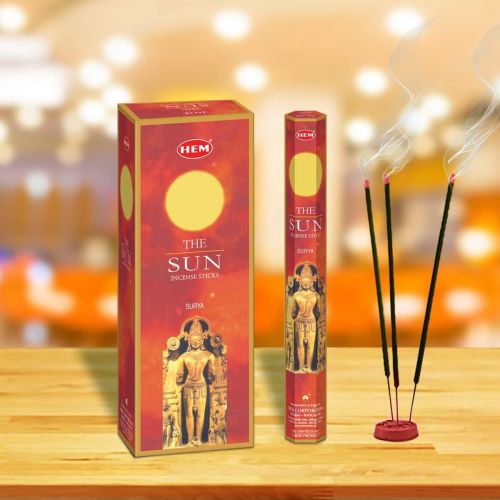  인센스스틱 HEM Sun Incense Sticks - Pack of 6 - 120 Count - 301g