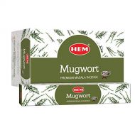 인센스스틱 HEM Mugwort Natural Masala Relaxing Incense Sticks - 12 Packets (15g Each)