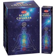 인센스스틱 7 Chakra Hem Incense Sticks -35 Sticks Pk (12/Box) (Standard Version)