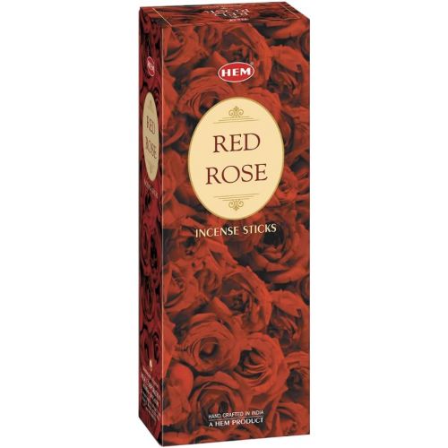  인센스스틱 HEM Red Rose Incense Sticks - Pack of 6 (120 count, 301g)