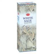 인센스스틱 HEM White Sage Tubes Incense, 20g, Box of Six