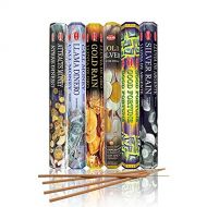 인센스스틱 HEM assorted incense sticks pack of 6, 20 stick tubes,120 sticks total