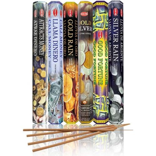  인센스스틱 HEM assorted incense sticks pack of 6, 20 stick tubes,120 sticks total