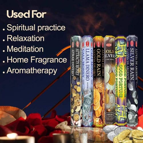  인센스스틱 HEM assorted incense sticks pack of 6, 20 stick tubes,120 sticks total