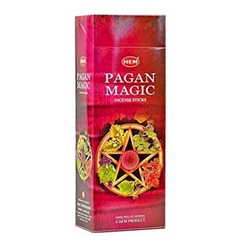  인센스스틱 HEM 6 Pack 20 Stick Pagan Magic - Box of Six 20 Stick Tubes, 120 Sticks Total - HEM Incense
