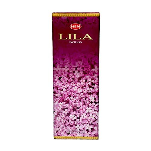  인센스스틱 HEM 6 Pack 20 Stick Lilac - Box of Six 20 Stick Tubes - HEM Incense