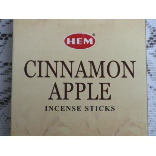  인센스스틱 HEM 6 Pack 20 Stick Cinnamon Apple - Box of Six 20 Stick Tubes - HEM Incense