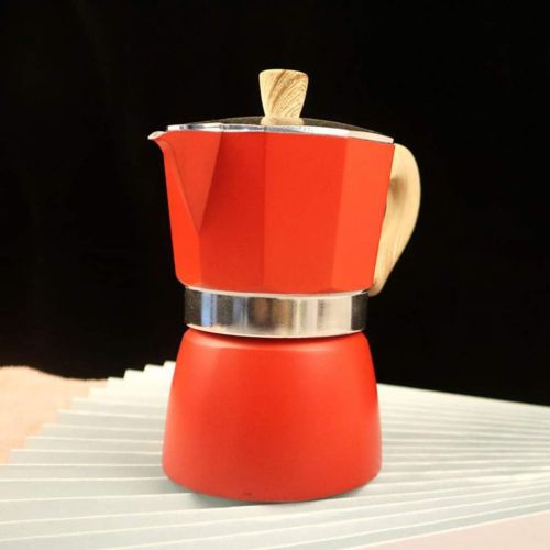  HEMOTON Stovetop Espresso Maker Metal Coffee Maker Coffee Kettle Pot for Espresso Cappuccino Latte Green