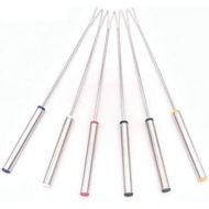 [아마존베스트]Hemoton Set of 6 Stainless Steel Barbecue Forks Fondue Forks with Heat-Resistant Handle for Chocolate Fountains Cheese Fondue Marshmallows