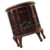 HEMOTON Electric Fireplace Lantern for Indoor Use Portable Mini Fireplace Fake Cardboard Fireplace Tabletop Fireplace for The Living Room Night Light Decor Without Battery