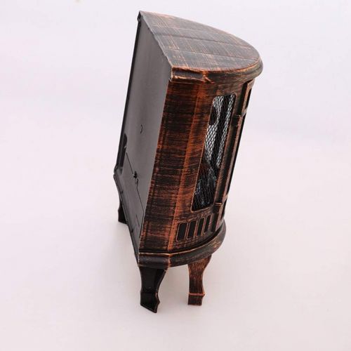  HEMOTON Electric Fireplace Lantern for Indoor Use Portable Mini Fireplace Fake Cardboard Fireplace Tabletop Fireplace for The Living Room Night Light Decor Without Battery