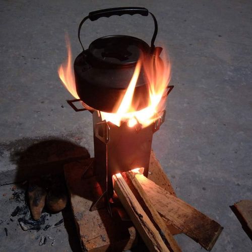  HEMOTON Good Detachable Wood Stove Practical Wood Stove Outdoor Camping Cooking Tool for Outside