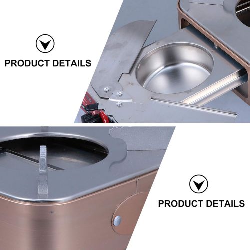  HEMOTON Camping Stove Portable Wood Stove Drawer Type Stainless Steel Burning Stove for Outdoor Backpacking Hiking Traveling Picnic BBQ