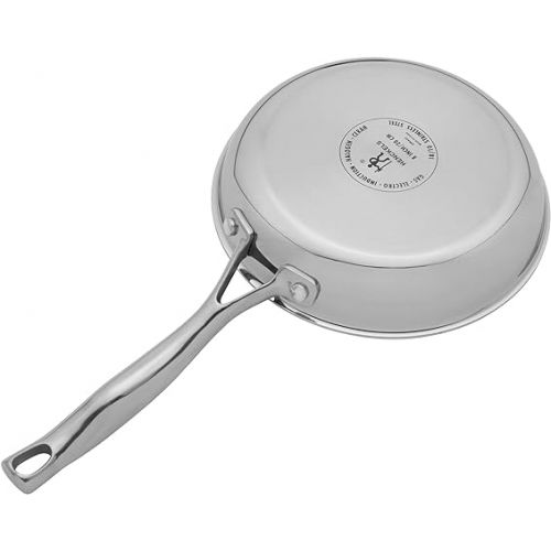  HENCKELS Clad H3 8-inch Induction Frying Pan with Lid, Stainless Steel, Durable and Easy to clean