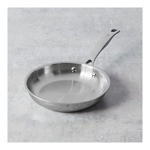  HENCKELS Clad H3 8-inch Induction Frying Pan with Lid, Stainless Steel, Durable and Easy to clean