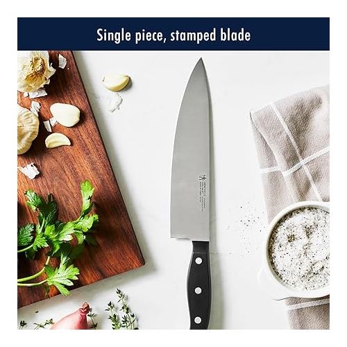  Henckels International Statement 14-pc Self-Sharpening Knife Block Set | 6 Steak Knives, Paring Knife, Santoku Knife, Bread Knife, Chef’s Knife, & More