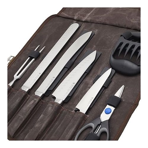  Henckels Forged Accent 9-pc Barbecue Carving Tool Set,Black