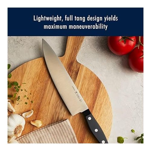  HENCKELS Premium Quality 15-Piece Knife Set with Block, Razor-Sharp, German Engineered Knife Informed by over 100 Years of Masterful Knife Making, Lightweight and Strong, Dishwasher Safe