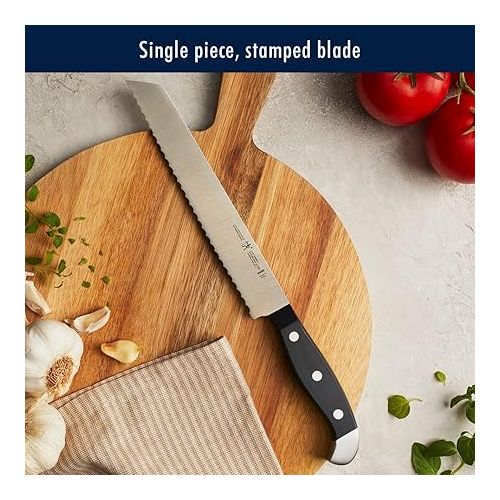  HENCKELS Premium Quality 15-Piece Knife Set with Block, Razor-Sharp, German Engineered Knife Informed by over 100 Years of Masterful Knife Making, Lightweight and Strong, Dishwasher Safe