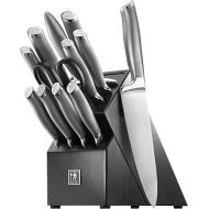 HENCKELS Modernist Razor-Sharp 13-pc Knife Set, Chef Knife, Paring Knife, Steak Knife, German Engineered Informed by 100+ Years of Mastery, Black