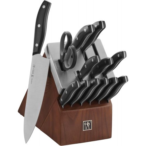  HENCKELS Definition Self-Sharpening Knife Block Set, 14-pc, Black/Stainless Steel