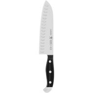 HENCKELS Statement Hollow Edge Santoku Knife, 7-inch, Black/Stainless Steel