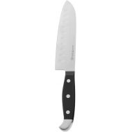 HENCKELS Statement Hollow Edge Santoku Knife, 5-inch, Black/Stainless Steel