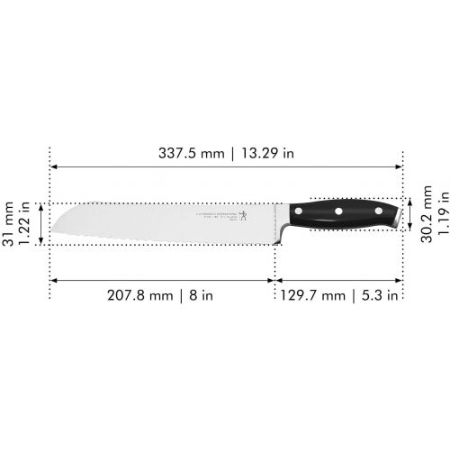  HENCKELS Forged Premio Bread Knife, 8-inch, Stainless Steel