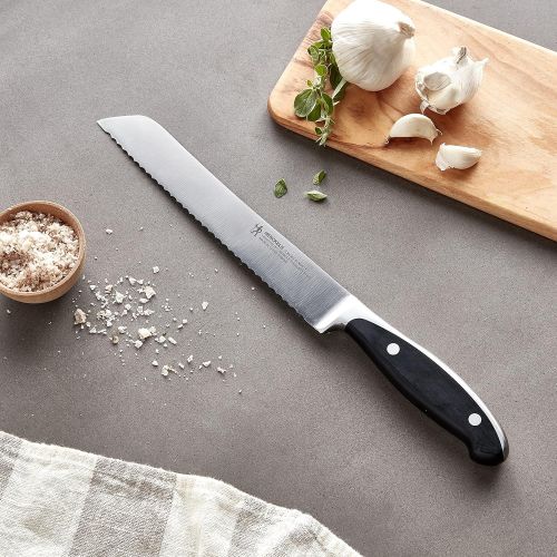  HENCKELS Forged Synergy Bread Knife, 8-inch, Black/Stainless Steel