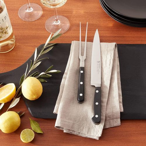  HENCKELS Classic Carving Set, 2-pc, Black/Stainless Steel