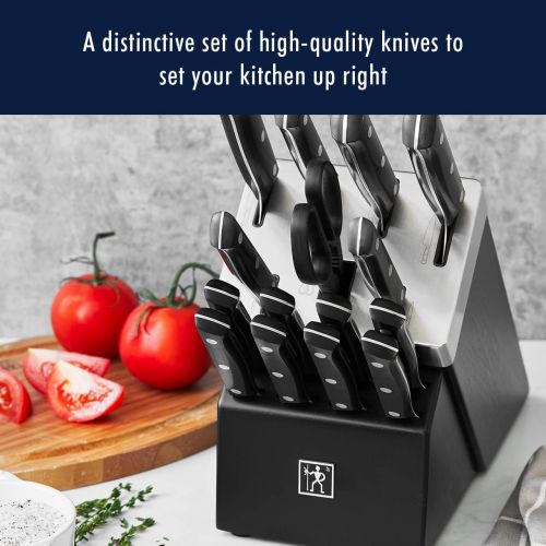  HENCKELS Solution Knife Block Set, 16-pc, Black